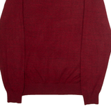 DIESEL Mens Jumper Red Crew Neck Tight Knit XL