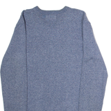 DIESEL Mens Jumper Blue Crew Neck Tight Knit S