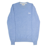 DIESEL Mens Jumper Blue Crew Neck Tight Knit S