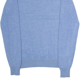 DIESEL Mens Jumper Blue Crew Neck Tight Knit S