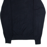 DIESEL Mens Jumper Blue Crew Neck Tight Knit S