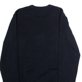 DIESEL Mens Jumper Blue Crew Neck Tight Knit S