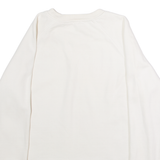 LEVI'S Cropped Womens Sweatshirt Cream Crew Neck L