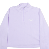 PUMA Cropped Womens Sweatshirt Purple M
