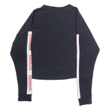 REEBOK Womens Sweatshirt Black Crew Neck XS