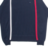 TOMMY HILFIGER Mens Sweatshirt Blue High Neck XS