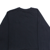 CHAMPION Oversized Womens Sweatshirt Black Crew Neck L