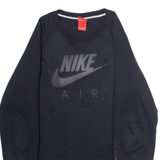 NIKE Air Mens Sweatshirt Black Crew Neck S