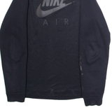 NIKE Air Mens Sweatshirt Black Crew Neck S