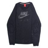 NIKE Air Mens Sweatshirt Black Crew Neck S
