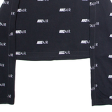 NIKE Air Cropped Womens Sweatshirt Black Crew Neck S