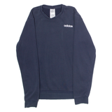 ADIDAS Mens Sweatshirt Blue Crew Neck S
