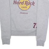 HARD ROCK CAFE Prague Womens Sweatshirt Grey Crew Neck S