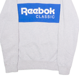 REEBOK Mens Sweatshirt Grey Crew Neck S