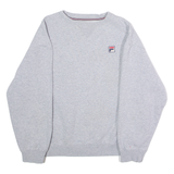 FILA Mens Sweatshirt Grey Crew Neck S