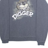 CHASE AUTHENTICS Digger NASCAR Mens Sweatshirt Grey Crew Neck USA M