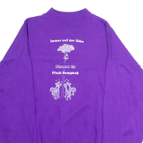 SWITCHER Swiss Zoo Mens Sweatshirt Purple High Neck L