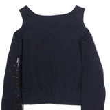 ELLESSE Womens Sweatshirt Black UK 6