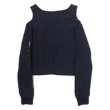 ELLESSE Womens Sweatshirt Black UK 6