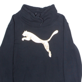 PUMA Womens Sweatshirt Black Roll Neck UK 14