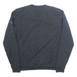 CALVIN KLEIN GOLF Mens Patterned Jumper Grey Diamond V-Neck Tight Knit Wool M