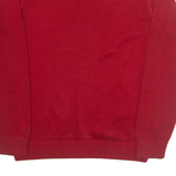 TOMMY HILFIGER Mens Jumper Red Tight Knit S