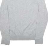 TOMMY HILFIGER Mens Jumper Grey Tight Knit Silk S