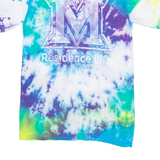 PORT & COMPANY Mens Tie Dye T-Shirt Blue Crew Neck S