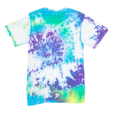 PORT & COMPANY Mens Tie Dye T-Shirt Blue Crew Neck S