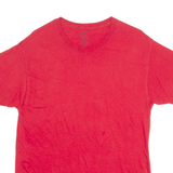 FRUIT OF THE LOOM Mens T-Shirt Red Crew Neck M