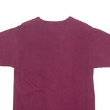 RUSSELL Mens T-Shirt Maroon Crew Neck S
