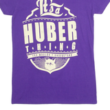 GILDAN It's A Huber Thing Mens T-Shirt Purple Crew Neck S