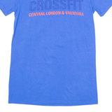 GILDAN Crossfit Mens T-Shirt Blue Crew Neck S