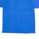 FRUIT OF THE LOOM Finland Lapland Reindeer Mens T-Shirt Blue Crew Neck L