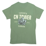 Toronto Canada Mens T-Shirt Green Crew Neck S