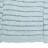 CALVIN KLEIN JEANS Womens Patterned Jumper Blue Striped Chunky Knit L
