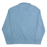 NAUTICA Mens Jumper Blue 1/4 Zip Tight Knit XL