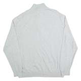 NAUTICA Mens Jumper Grey 1/4 Zip Tight Knit XL