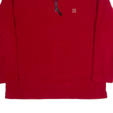 TOMMY HILFIGER Mens Fleece Red 1/4 Zip L