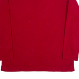 TOMMY HILFIGER Mens Fleece Red 1/4 Zip L