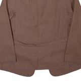 COLLECTION SAPHIR Belted Womens Overcoat Jacket Brown Wool S