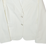 PIU & PIU Womens Blazer Jacket White M