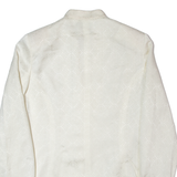 UN DEUX TROIS Mens Blazer Jacket Cream 90s Crazy Pattern M