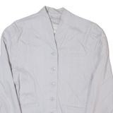 CARTOON Womens Blazer Jacket Grey Striped S