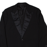 Mens Blazer Jacket Black 90s L