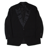 Mens Blazer Jacket Black 90s L