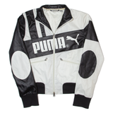 PUMA Womens Bomber Jacket Black Colourblock UK 8