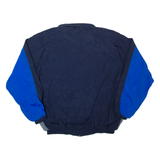 Mens Shell Jacket Black Nylon 90s Colourblock XL