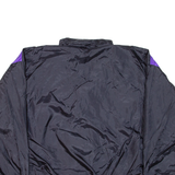 Womens Shell Jacket Black Nylon 90s Colourblock 2XL