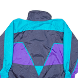 DESIGN RA Womens Shell Jacket Blue Colourblock L